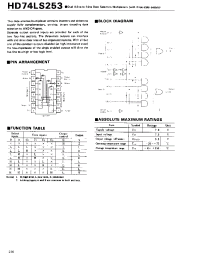 Datasheet HD74LS253 manufacturer Hitachi